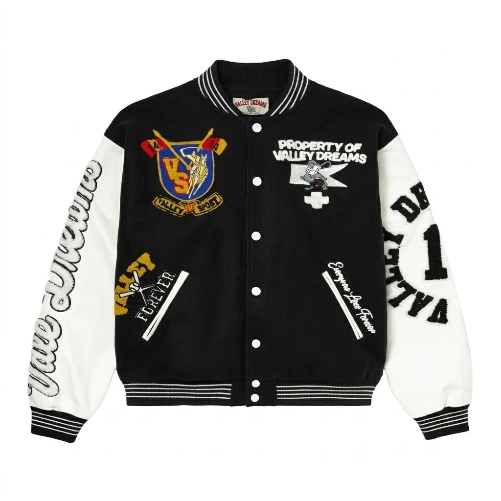 Valley Alumni Black Varsity Jacket