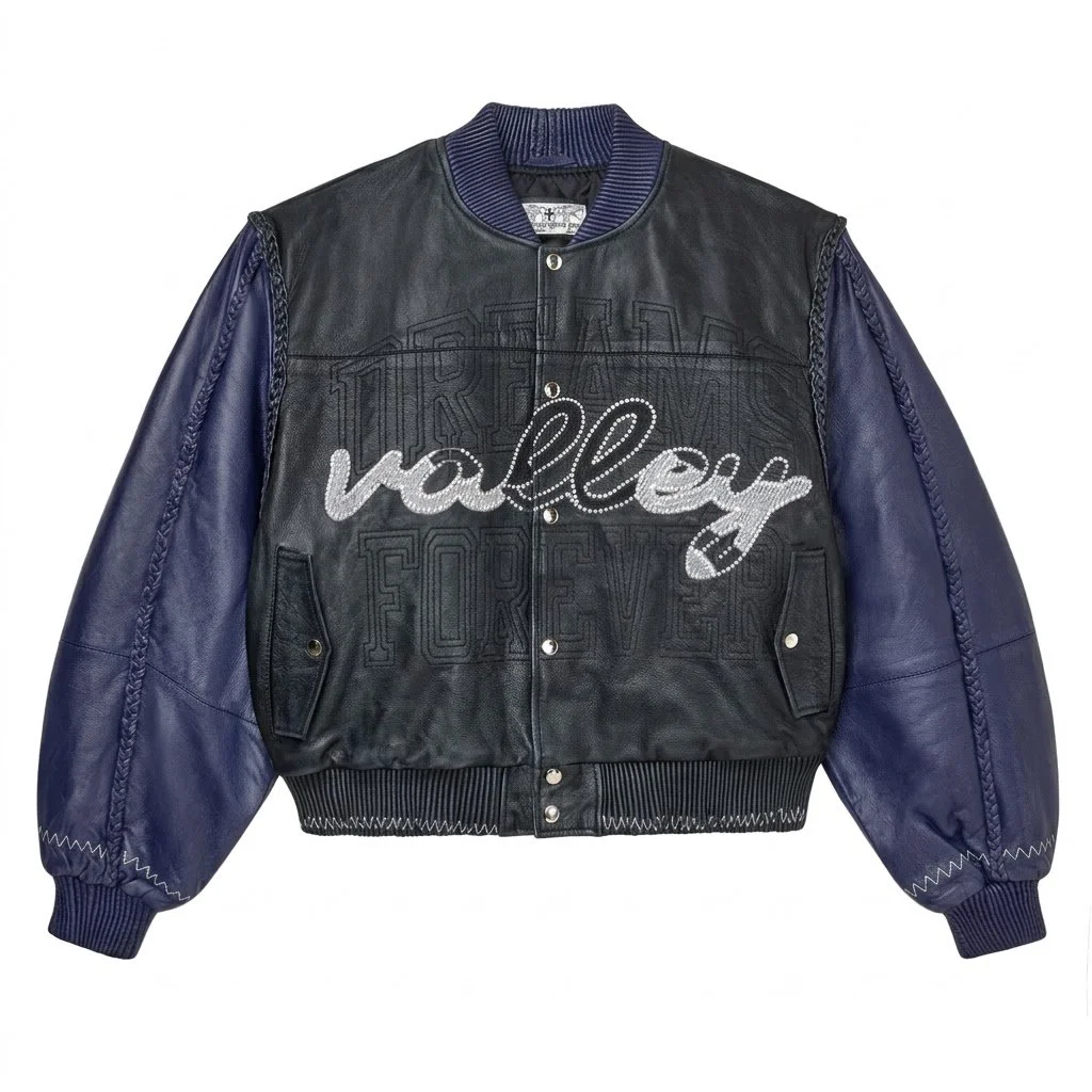 Valley Hritage Leather Bomber Jacket